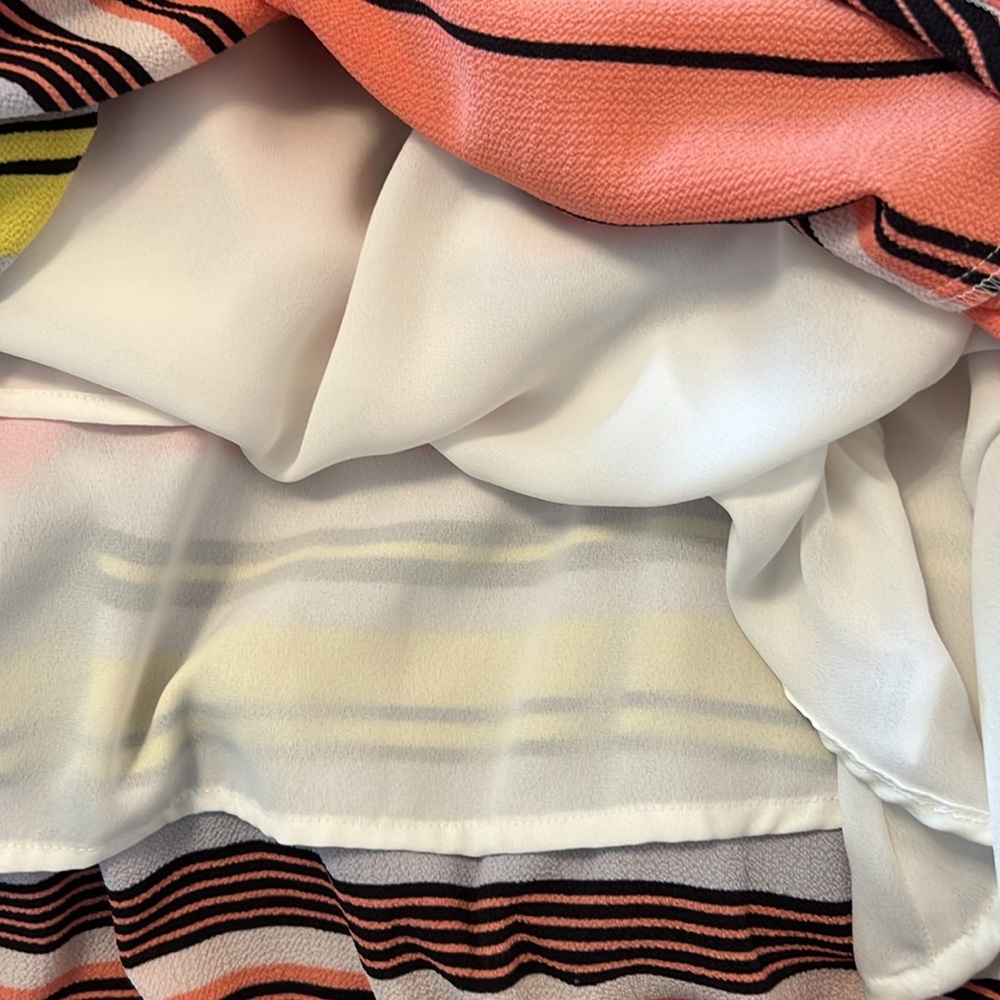 Charles Henry Off Shoulder Stripe Maxi Dress XS - Picture 9 of 12